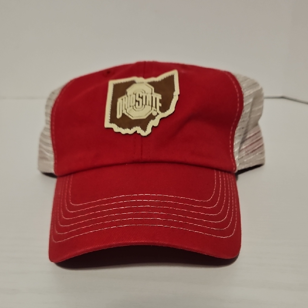 Ohio State Red and Tan Trucker Hat